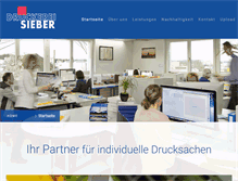 Tablet Screenshot of druckerei-sieber.ch